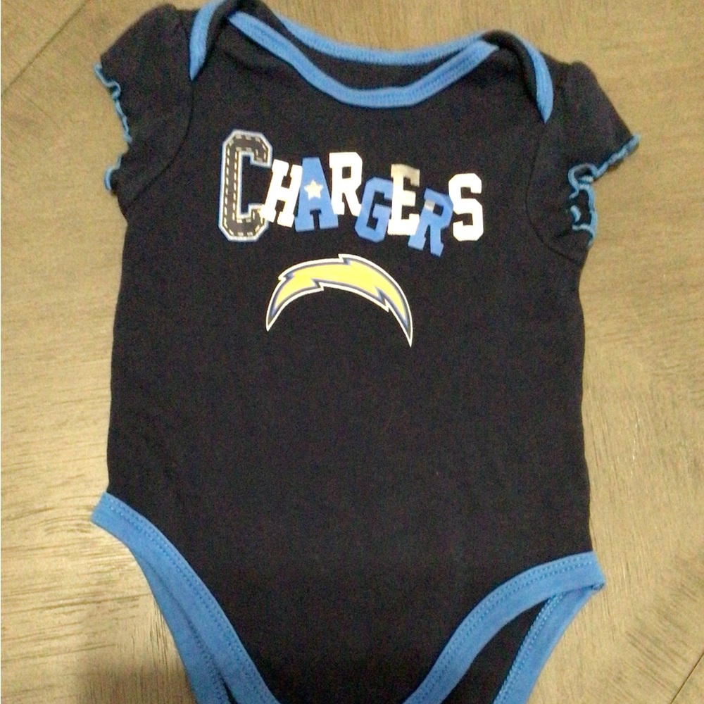 NFL Chargers girls 12m onesie